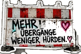 Baustellenschranke: Mehr Übergänge, weniger Hürden.